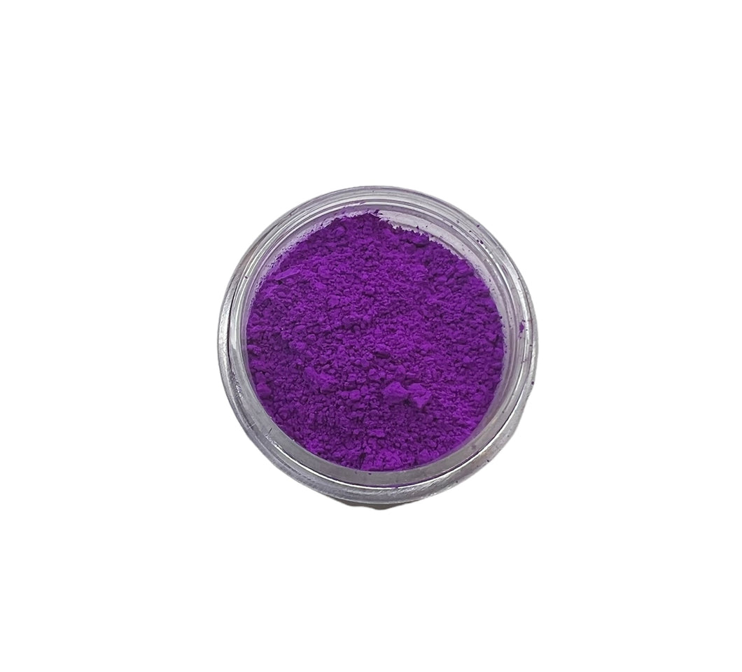 Neon purple loose pigment