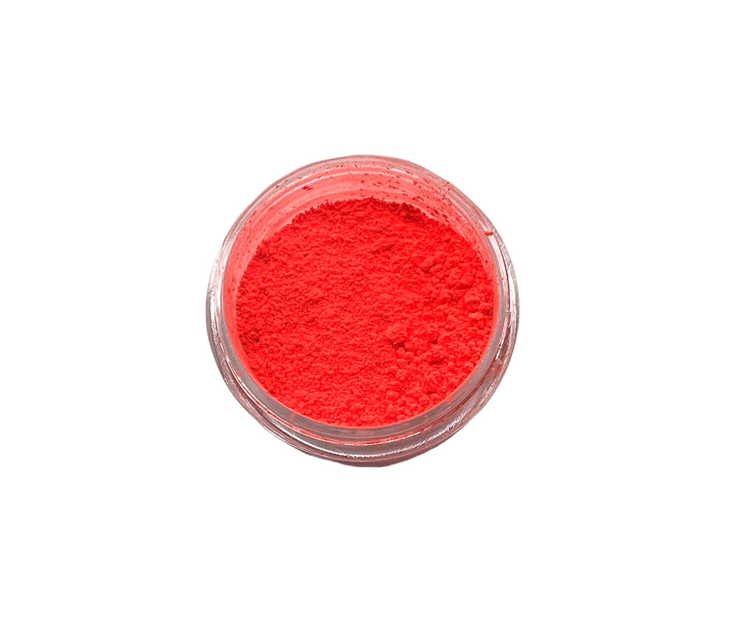 Neon orange loose pigment