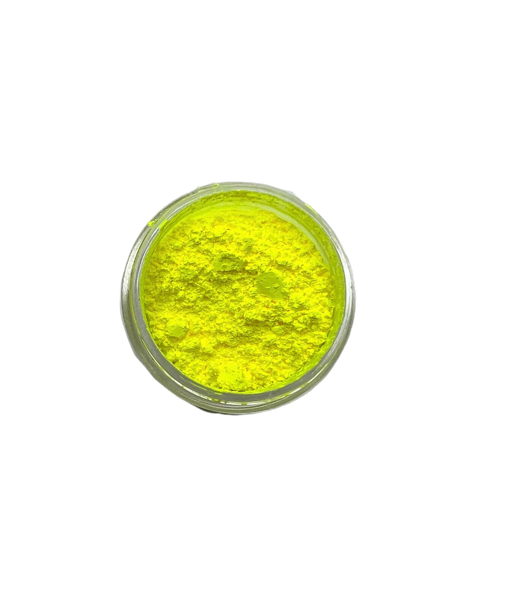 neon yellow loose pigment