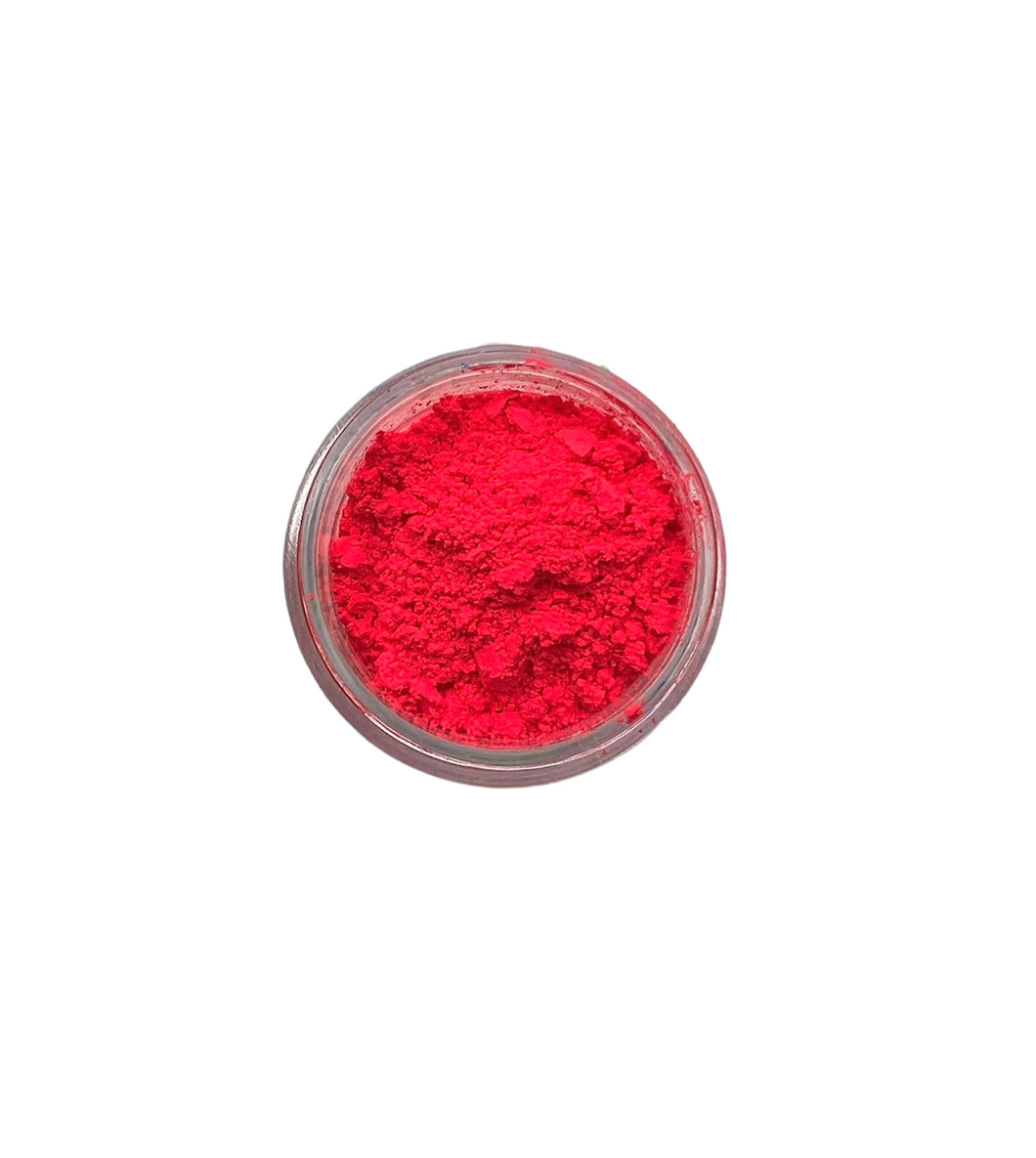 Neon pink loose pigment